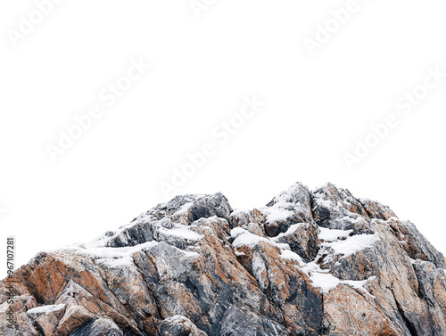 a snow covered mountain top