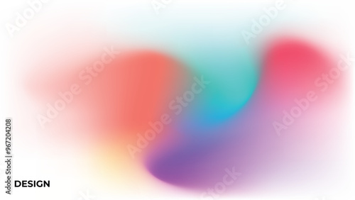 Abstract Vibrant gradient mesh background vector. Saturated Colors blurred fluid texture for Modern template for posters, ads banner, brochures, flyers, covers, websites.