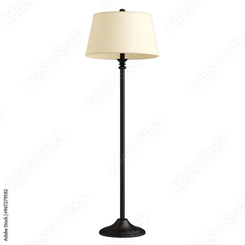 PNG floor lamp isolated on transparent or white background