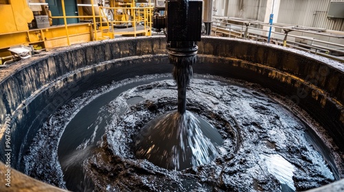 Industrial Process of Mixing Black Liquid