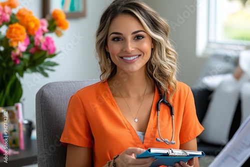 A home health aide creating a calm, relaxing space for a patient, adjusting lighting, music, and atmosphere to improve mental health