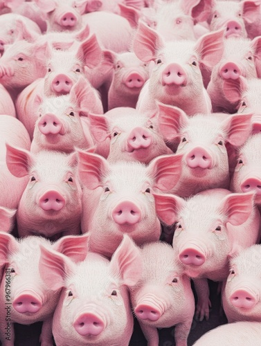 Pink Pigs Group Portrait