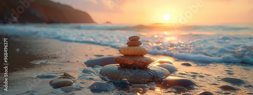 Spa Treatment on the Beach: A relaxing spa treatment with the sound of waves in the background.