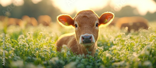 Calf in a Meadow