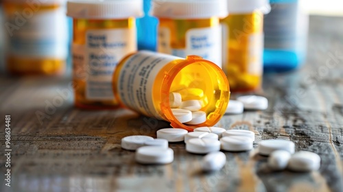 Prescription Medications: Dispensed by pharmacists with a doctor's prescription, covering antibiotics, pain relievers, and blood pressure medications. 