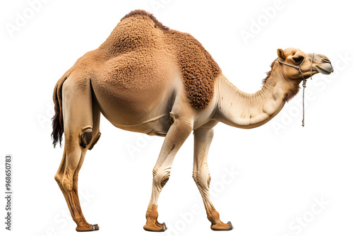 Arabian camel isolated on white background