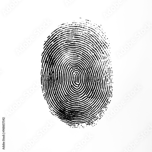 A fingerprint on a transparent background