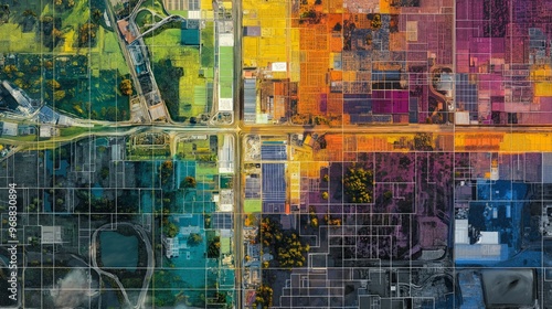 Map highlighting health equity and social determinants of health in urban neighborhoods with varied resources