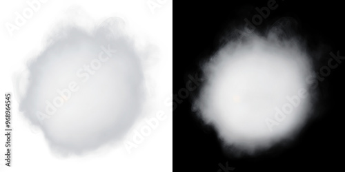 PNG Realistic smoke cloud overlay