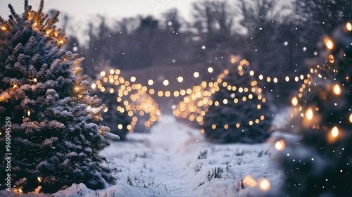 Dusk at Christmas Tree Farm