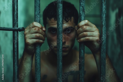 An Intense and Gritty Portrait of a Relentless Prisoner Behind Bars in Captivity