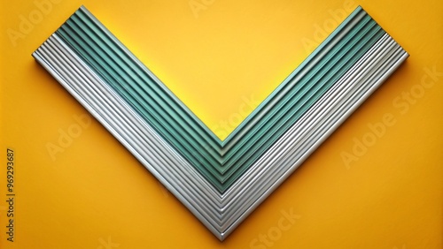 Two parallel lines meet at a precise point, creating a striking "V" shape that stands out against a