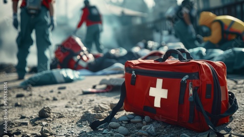 Vital Medical Support in Catastrophic Events: First Aid Kit Emphasizing Immediate Care After a Missile Strike