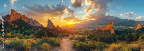 Garden of the Gods Panorama