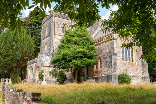 The Victorian church of St Mary (built 1854) on Brownsea Island in Poole Harbour, Dorset, England UK