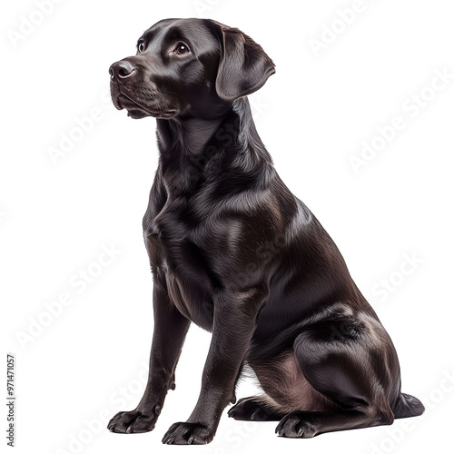 Black Labrador Retriever Sitting