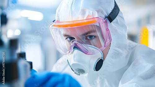 Inspector Examining Products for Contaminants During Safety Inspection at Industrial Facility