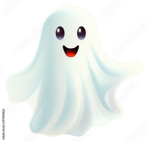 PNG Ghost cute white anthropomorphic representation.