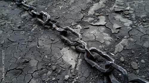 Freedom from Constraints: A Broken Chain on the Ground as a Marxist Illustration of Workers’ Struggle Against Exploitation and Revolution