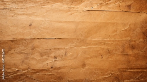 Natural and smooth kraft paper texture background horizontally aligned