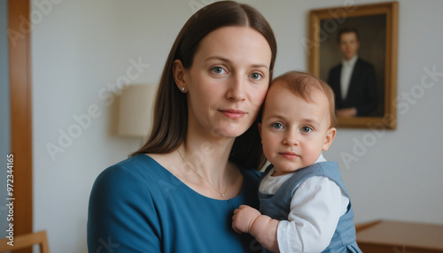 Maman mère maternité réaliste enfant naissance accouchement famille lien relation.