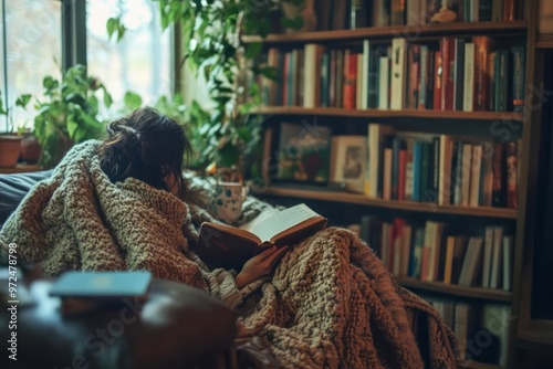 A cozy reading nook