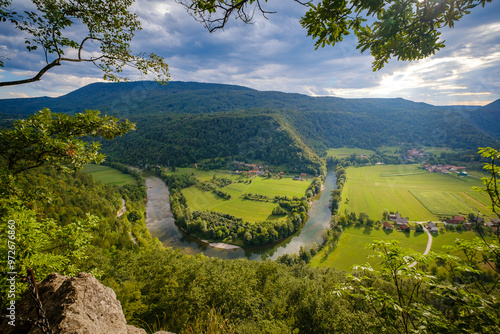 Sodevska stena viewpoint in Bela krajina, Slovenia