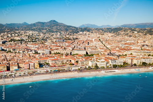 Nice aerial panoramic view, France