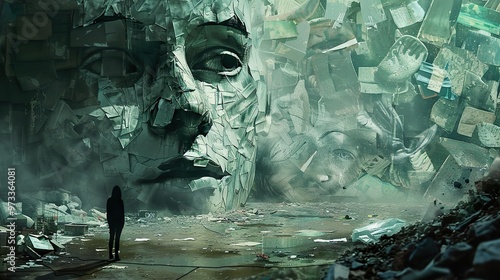 A Fragmented Mind: A Surreal Digital Artwork