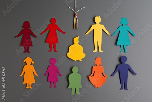 Handmade Paper Silhouettes Celebrating Inclusion and Diversity