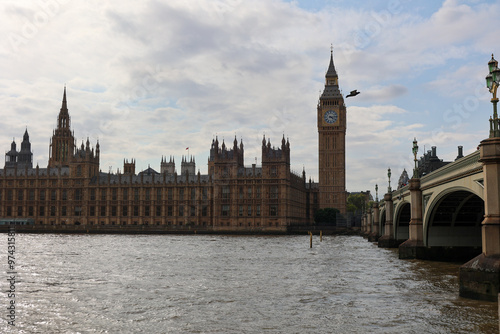 Palace of Westminster, The Houses of Parliament, houses the two houses of the Parliament of the United Kingdom (the House of Lords and the House of Commons). London.