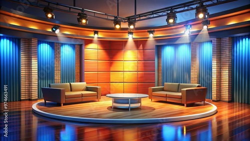 talk show background