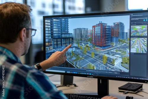 Engineer utilizes bim technology and software for hyper realistic digital twin construction projects