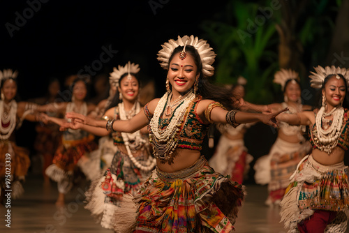 Group Performing Bihu Dance | Traditional Assamese Folk Dance Celebrating Culture and Harvest