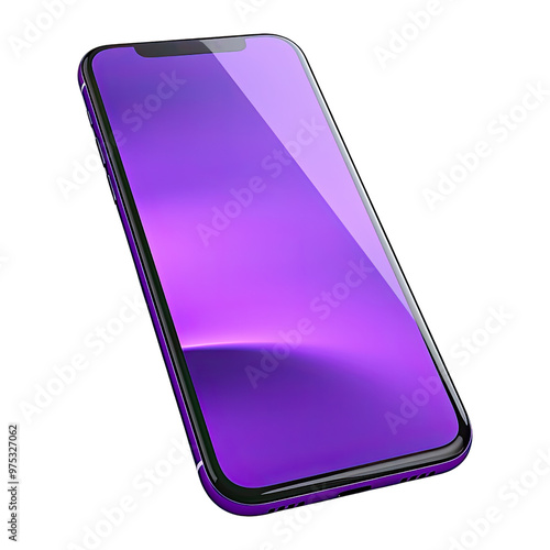 Sleek smartphone design with a vibrant purple display, ideal for modern tech enthusiasts and mobile photography.