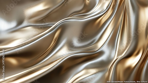 Golden Sleek Metal Background Featuring Chic Cool Stylish Modern Effects Wallpaper