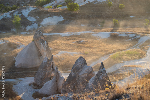 View Of Cappadocia Valley At Sunset,Turkey