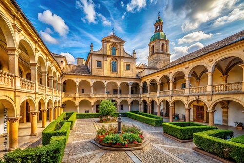 Carmelite Monastery and courtyard architecture