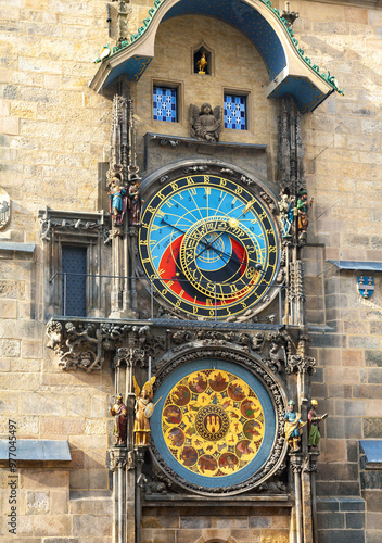 Prague Astronomical Clock on Old Town Hall Tower