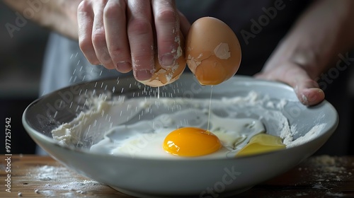 Separating beaten eggs and light readily and fast