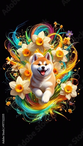 Akita Inu - Shiba Welpe