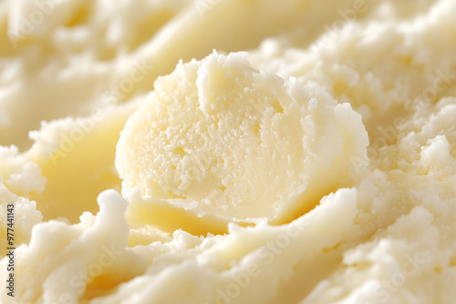 Texture of shea butter, closeup 