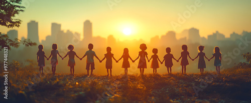 “A Group of Children Holding Hands Forming an Unbroken Circle” 