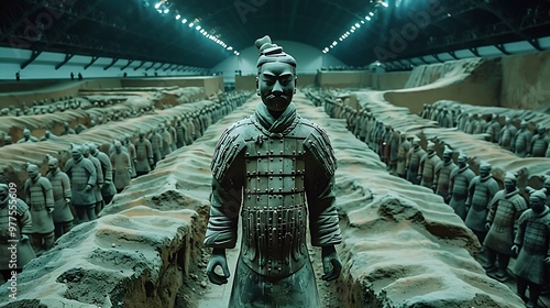 Visiting the Terracotta Army, Xi'an, China, unveils thousands of life-sized statues of soldiers, horses, and chariots, each uniquely crafted over 2,000 years ago. This vast underground army, 