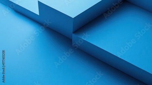 A minimalist blue background featuring solid color and clean lines, offering a sleek and contemporary aesthetic.