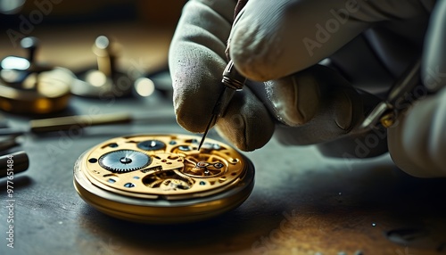 Intricate Luxury Watch Repair by Skilled Craftsman Highlighting Mechanical Complexity