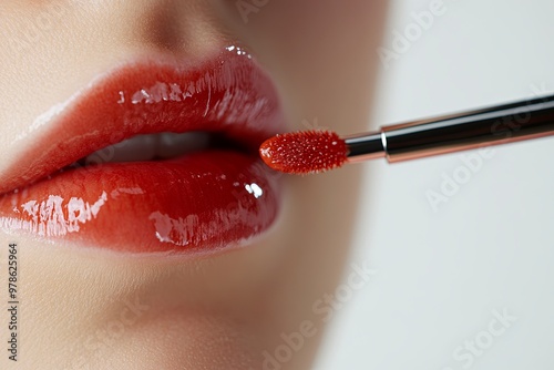 Detailed Application of Lip Plumper