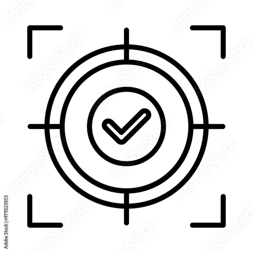 Scope line icon