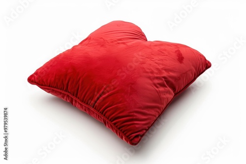 Isolated white pillow for Valentine s Day