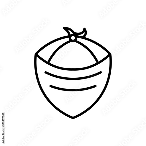 bandana line icon